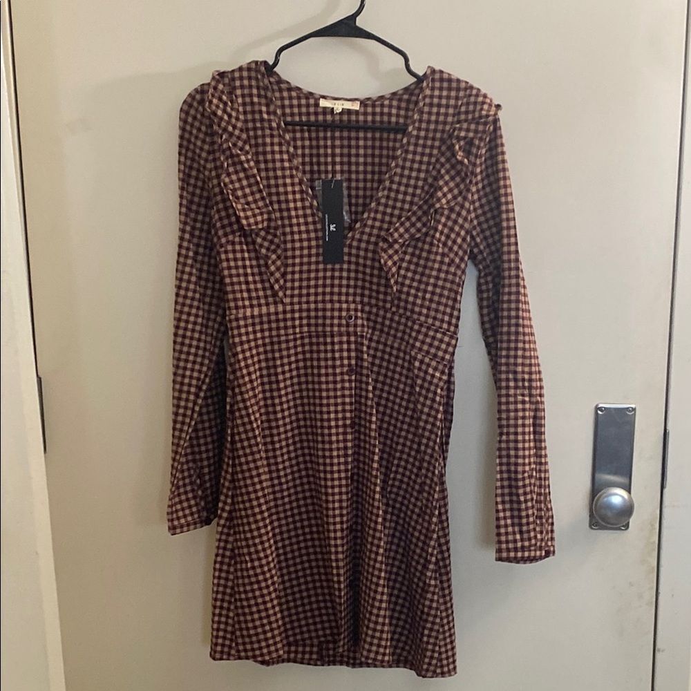 Le Lis NWT checkered dress
